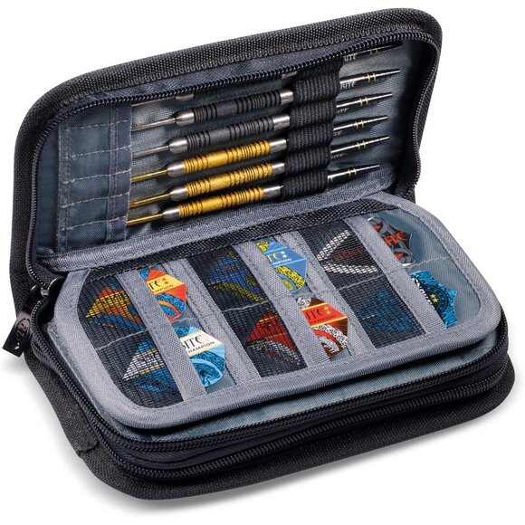 🆕Men Black Leather Firestone Darts Wallet Snakebite, RFID Blocking, Slim Design - Picture 5 of 6